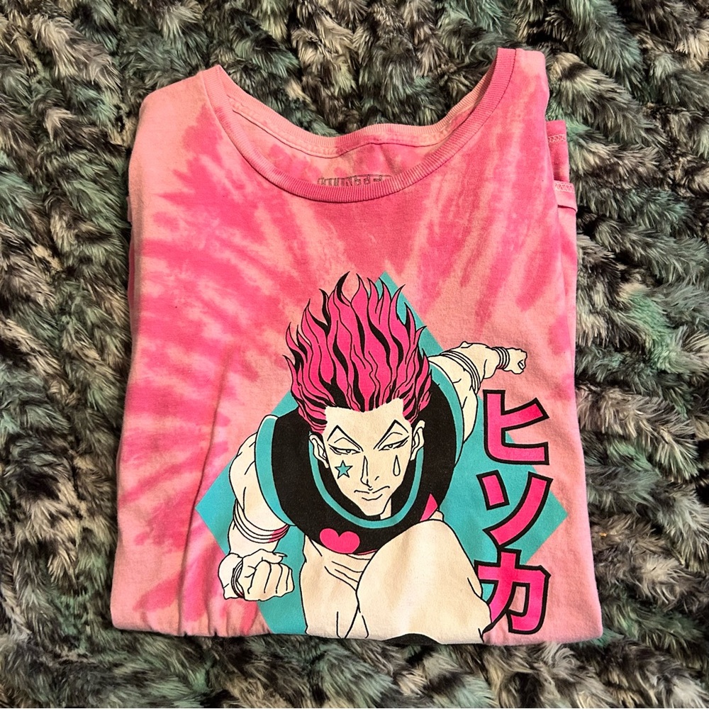 pink tie die hunter x hunter graphic tee